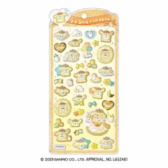 (完売)日本正規品 サンリオ ポムポムプリン ポップシール ステッカー 3D立体ステッカー