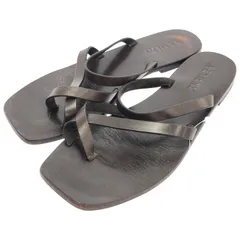 A.EMERY (エーエメリー) ★ ② CROSS フラット サンダル レディース ブラウン 36 (23.0)