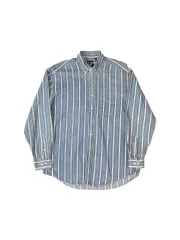 90s ギャップ ストライプ デニム シャツ XL