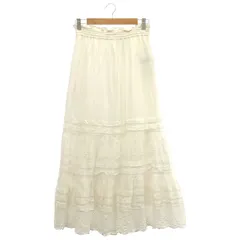 JOURNAL STANDARD relume (ジャーナルスタンダードレリューム) ■■ ①② 23060462103040 コットンボイルタック刺繍ロングスカート レディース ホワイト FREE