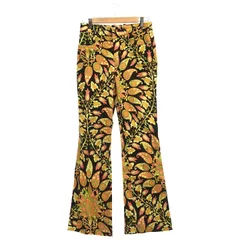 ZARA (ザラ) ■ ⑤ 花柄フレアパンツ レディース ブラック S