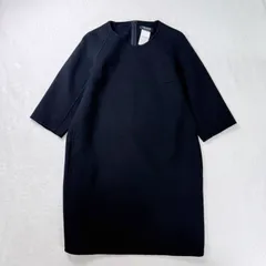 ’SMaxMara クチートアマーノ ダブルフェイスワンピース ネイビーのサムネイル