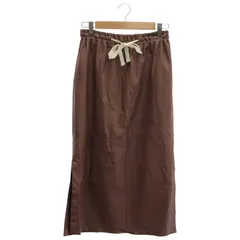 DESIGNERS,REMIX ■ ③ フェイクレザースカート レディース ブラウン 36