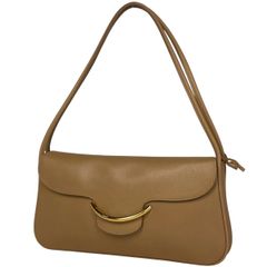 デルヴォー DELVAUX ロゴ ショルダーバッグ ワンショルダー ハンドバッグ ショルダーバッグ レザー ブラウン レディース 【中古】