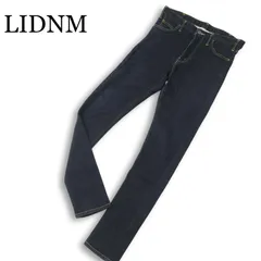 LIDNM リドム 通年 ストレッチ★ インディゴ デニム スキニー パンツ ジーンズ Sz.29 メンズ 日本製のサムネイル