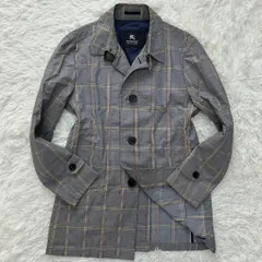 【極美品/M】BURBERRY BLACK LABEL バーバリーブラックレーベル ステンカラーコート ロングコート アウター ジャケット 三陽商会 ノバチェック グレー 灰色  フォーマル ビジネス カジュアル 通勤 通学 入学式 入園式 卒園式 卒業式