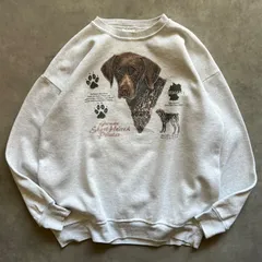 90s dog print sweat 犬 スウェット