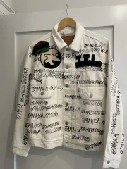 ステューシー x アワーレガシー x デニムティアーズ TTL デニムジャケット 白(XL)