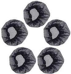 【特価セール】Generies 5個セットヘアネット お団子ネット 髪束ねネット 弾性布帛 バレエお団子 網目 ナイロン ブラック