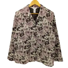 ノーザンリフレクションズ NORTHERN REFLECTIONS 80-90s 花柄 4B ゴブラン織り タペストリージャケット  レディース import：L 