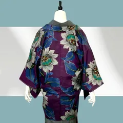羽織　アンティーク羽織　銘仙　正絹