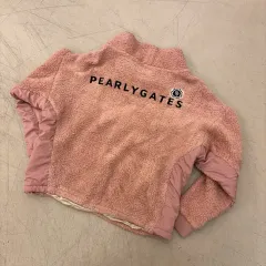 パーリーゲイツ ピンク フリース クロップド スウェット