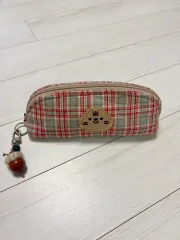 チェック柄 람 필통