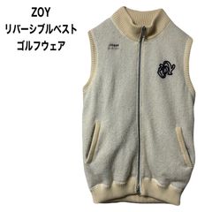 ZOY メンズ ゴルフウェア ベスト ベージュ - メルカリ