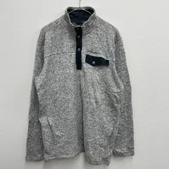 Eddie Bauer ハーフボタン スウェット ニット グレー【メンズM】