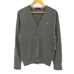 バーバリーブラックレーベル BURBERRY BLACK LABEL コットン 6B ピンクライン カーディガン メンズ JPN：2 
