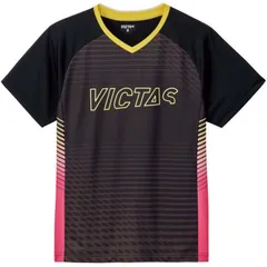 ヴィクタス VICTAS 卓球 V-TS417 ゲームシャツ トップス 吸汗速乾 部活 トレーニング 練習 試合 大会 ユニセックス  532402 3000 イエロー