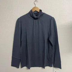 新品44 3L寸　ウールファクトリー　衿＆肩ギャザータートルネックプルオーバー