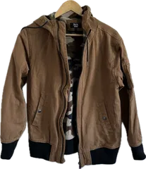 Z1714 【美品】ILL'Sイルズ　ジャケットブルゾン　ブラウン　メンズ　Mサイズ