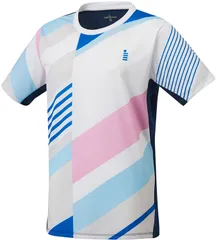 ゴーセン GOSEN テニス レディース ゲームシャツ 半袖 Tシャツ 部活 チーム クラブ サークル 吸汗速乾 練習 トレーニング 日本ソフトテニス連盟 日本バドミントン協会審査合格品  T2451 30 ホワイト