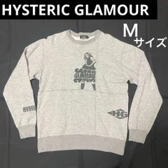 ヒステリックグラマー 両面プリント HYSTERIC ROCK HG 薄手スウェットシャツ Ｍサイズ トレーナー 長袖カットソー グレー HYSTERIC GLAMOUR メンズ/レディース/ユニセックス ヒスガール ヴィクセンガール