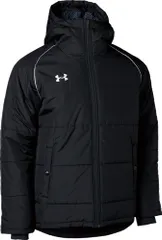 アンダーアーマー UNDER ARMOUR UAチーム インサレーテッド ジャケット メンズ レディース アウター 上着 ジャンパー フーディー 防寒 トレーニング 運動 練習 部活 クラブ シンプル  1381848 001 BLACK