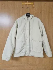 (キッズ) キルティング フード ジャケット アイボリー