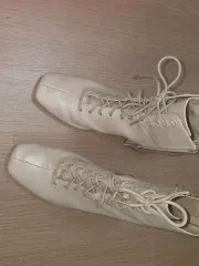 ZARA レース UP アンクル ブーツ 240-245