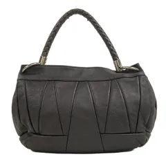 FURLA(フルラ) トートバッグ - ダークブラウン 編み込み レザー