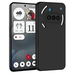 Nothing Phone 3A ケース ナッシングフォン3a カバー マット質感 超薄型 TPU ストラップホール【柔軟なTPU素材・薄型・軽量・傷防止・落下防止・滑り止め】R184