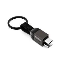 オーキー CB-CC16-BK キーホルダー型USB-C to Cケーブル 10cm