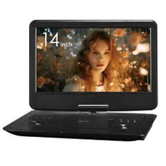 GREEN HOUSE(グリーンハウス) GH-PBD14B-BK ブラック 14型 ポータブルブルーレイディスクプレーヤーのサムネイル
