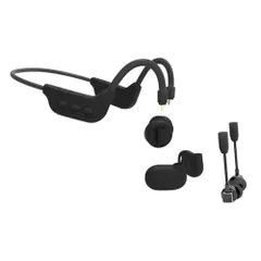 GREEN HOUSE(グリーンハウス) GH-OWSE-BK(ブラック) 3in1ワイヤレスイヤホンBluetooth 5.3 耳にかけて使う骨伝導・空気伝導とカナル型を選べる