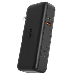 オーキー PA-PD30-BK モバイルバッテリー AC充電器一体型 5000mAhのサムネイル