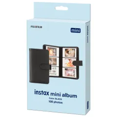 富士フイルム(FUJIFILM) チェキ instax mini アルバム108 ブラック