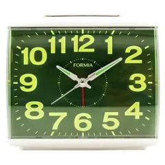 保土ヶ谷電子販売 HT-A035W-WH ホワイト アナログ目覚まし時計 見やすい 連続秒針 電子音 スヌーズ ライト 集光文字盤