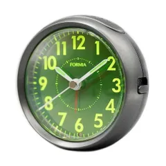 クレファー HT-A036W-GM カ゛ンメタル フォルミア 置き目覚まし時計 連続秒針 集光文字盤光センサー