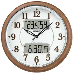 CASIO(カシオ) ITM-900FLJ-5JF 濃茶木調 電波掛け時計