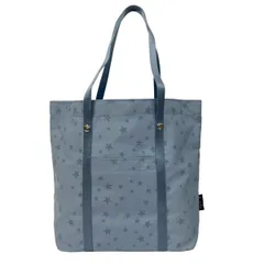 agnes b(アニエスベー) トートバッグ - ライトブルー 星柄