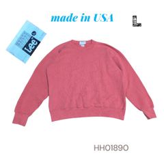 USA製Lee無地スウェットトレーナーレディースLピンクHH01890