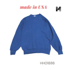 USA製ジャージーズ無地スウェットトレーナーMブルー HH01886のサムネイル