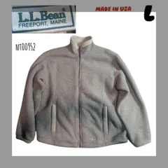 90s USA製　エルエルビーン　フリース　フルジップジャケット　L肉厚NT00952