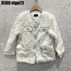 アイボリー ファー ジャケット m