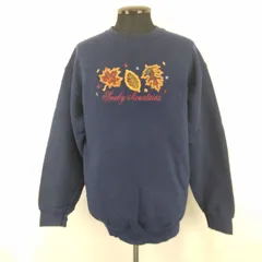 FRUIT OF THE LOOM/フルーツオブザルーム★HEAVY COTTON/スウェットトレーナー【メンズL/紺/navy】裏起毛/Tops/Sweat Shirts◆BJ055-h
