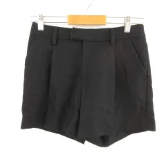 スピック&スパン Spick&Span ショートパンツ 黒 34 *T361