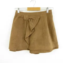 リランドチュール Rirandture キュロットスカート フェイクスエード 茶 1 *T270