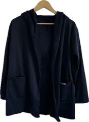 Z1714 【美品】Samansa Mos2 blueサマンサモスモスブルー　リバーシブルパーカー　アウター　ネイビー　レディース　Mサイズ