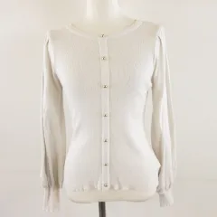 グレイル GRL ニット セーター 長袖 オフホワイト 白 L *A102