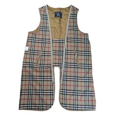 BURBERRY チェック柄 キルティングベスト - メルカリ
