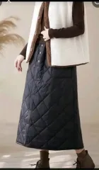 キルティング ロング丈スカート 新品